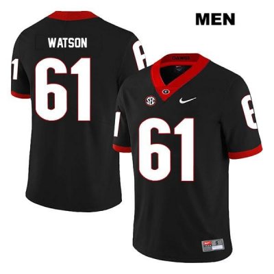 Men's Georgia Bulldogs NCAA #61 Blake Watson Nike Stitched Black Legend Authentic College Football Jersey FAV1154NL